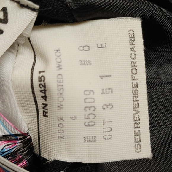 Vtg Prophecy Black Crepe Wool Jacket - Picture 5 of 14